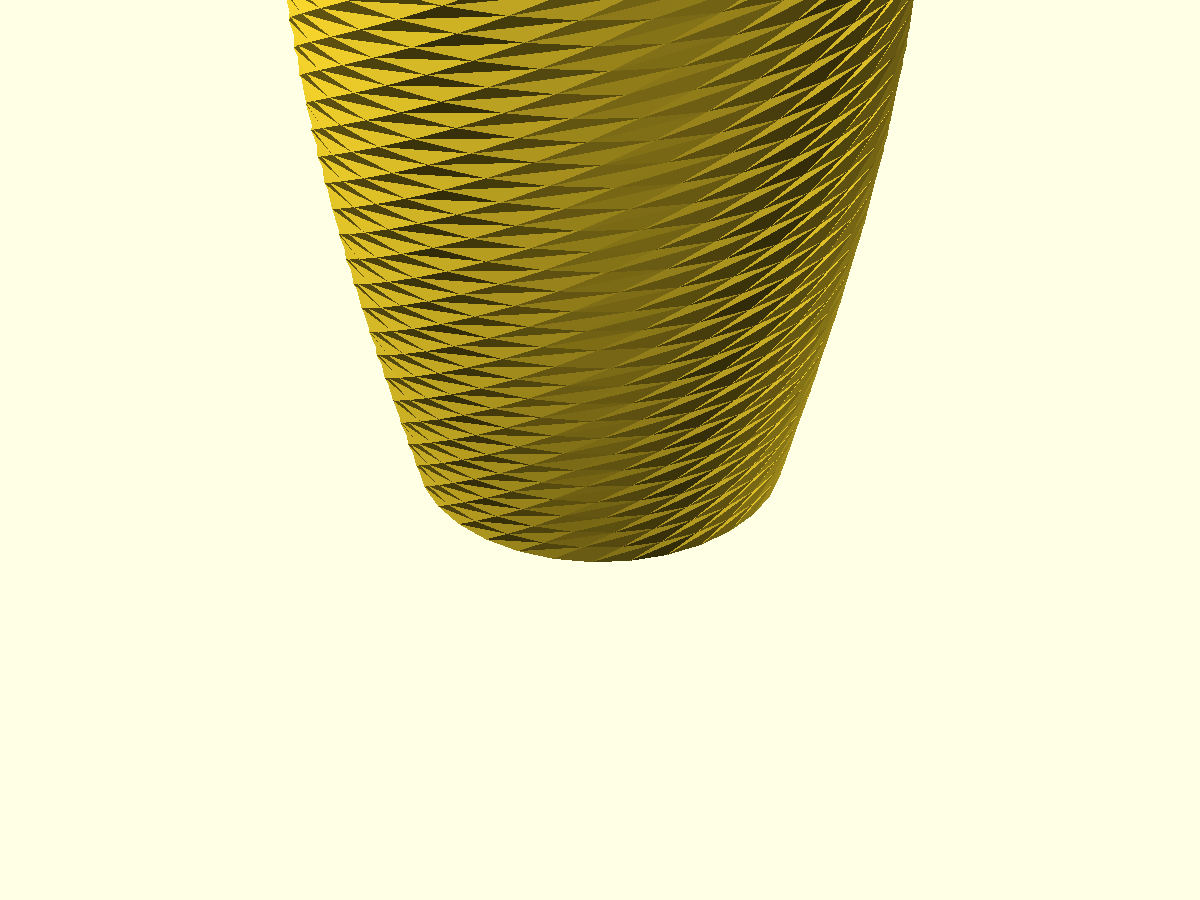 Vase Tressé Géométrique - Fichier STL Gratuit