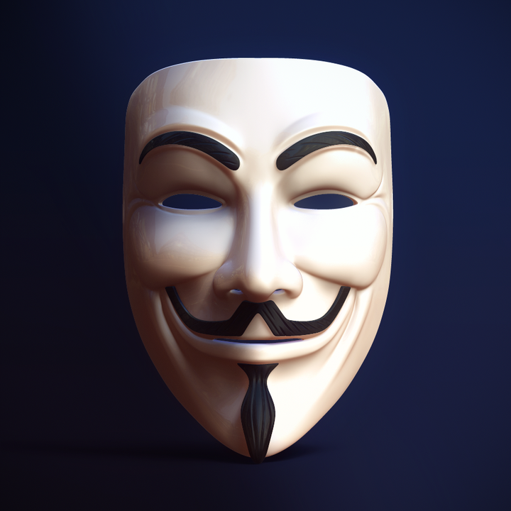 Masque Anonymous - Fichier STL Gratuit