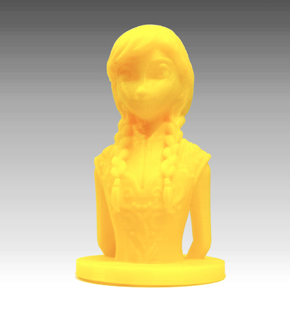 Buste la reine des neiges : Anna - Fichier STL Gratuit