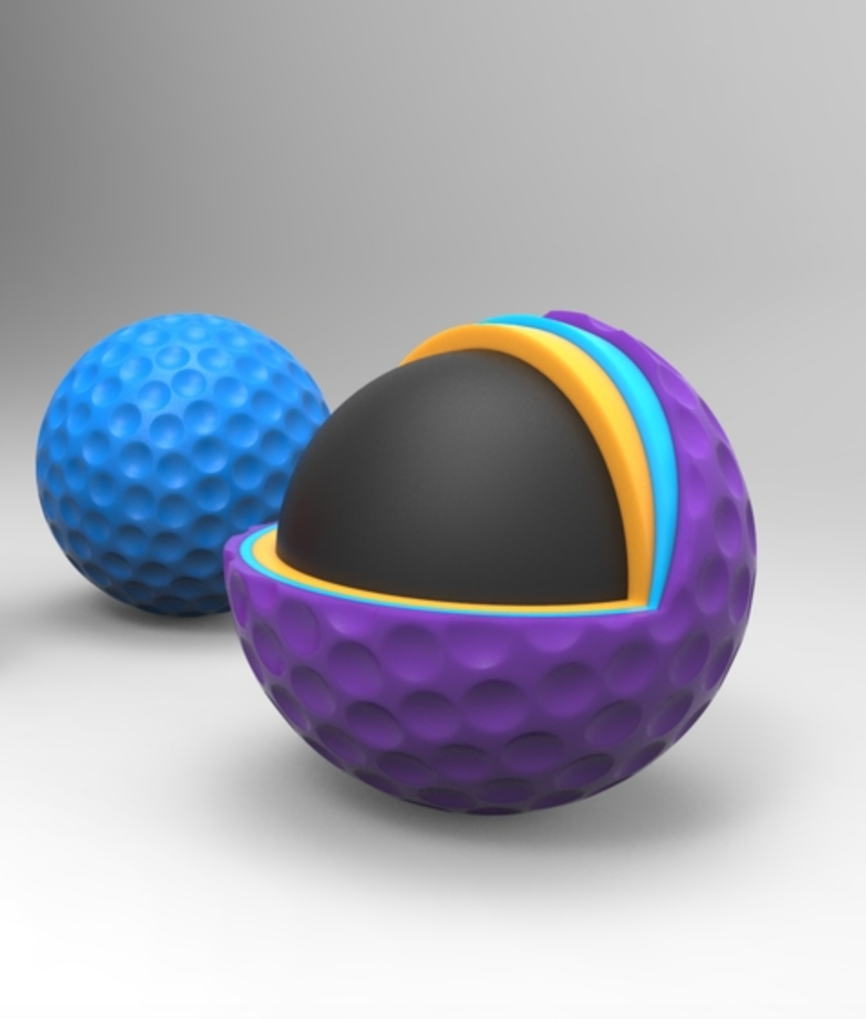 Balle de Golf - Fichier STL Gratuit