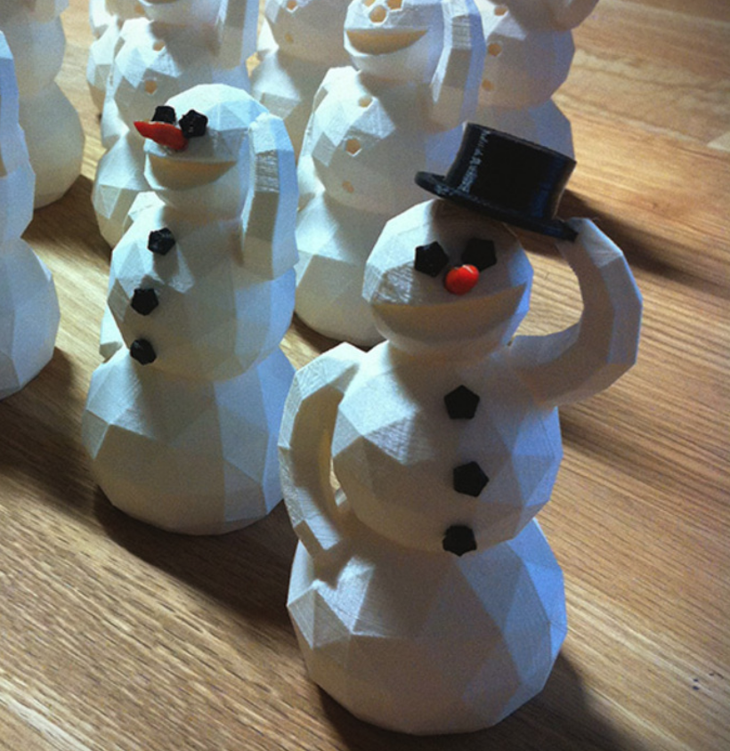 Bonhomme de neige 3D design - Fichier STL Gratuit