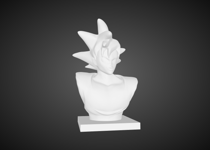 Buste Dragon Ball : Son Goku - Fichier STL Gratuit