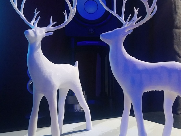 Cerf de Noël - Fichier STL Gratuit