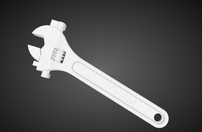 Clé à molette - Fichier STL Gratuit