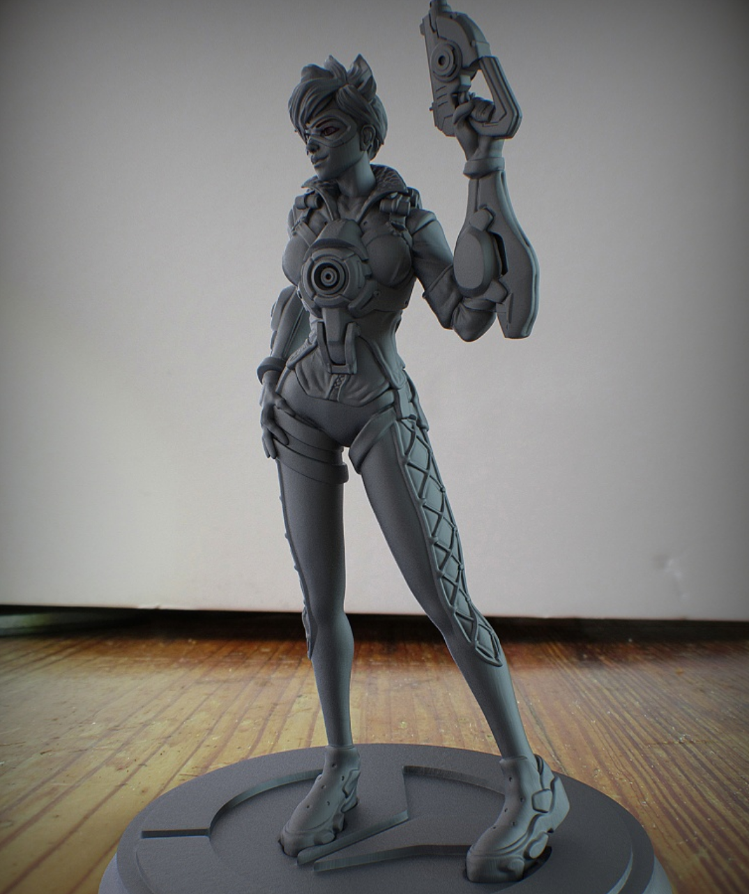 Figurine Overwatch - Tracer - Fichier STL Gratuit