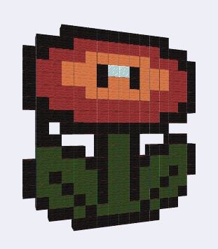 FLeur Minecraft - Fichier STL Gratuit