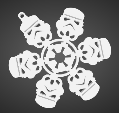 Flocons de neige Storm Trooper - Fichier STL Gratuit