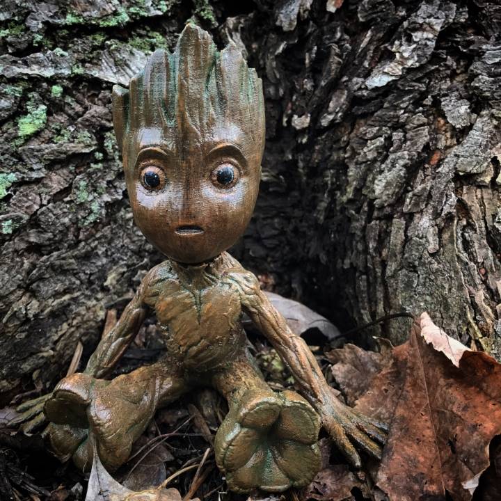 Bébé Groot : Gardiens de la galaxie 2 - Fichier STL Gratuit