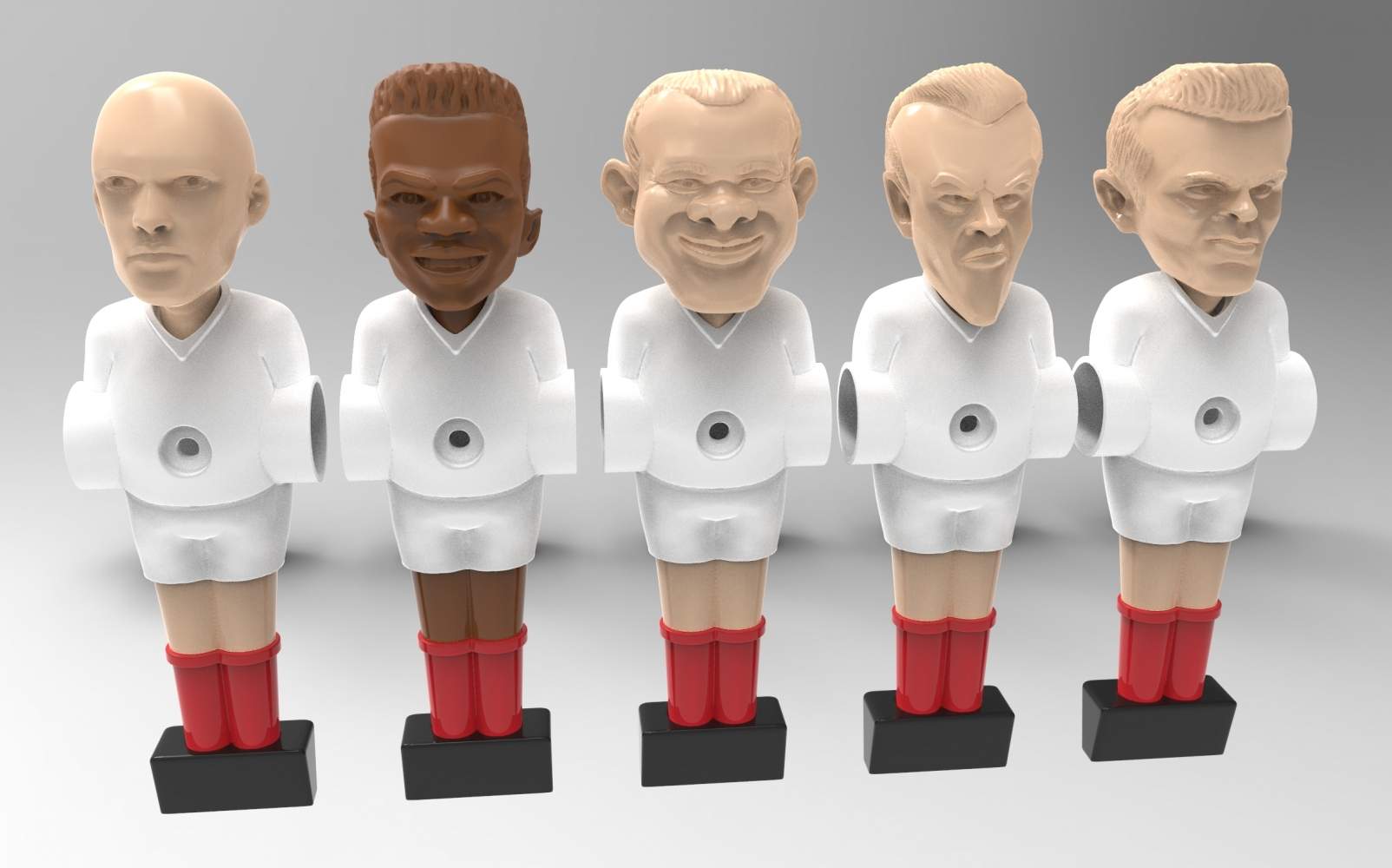 Joueurs Anglais de Baby-Foot - Fichier STL Gratuit