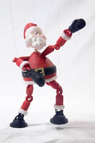 Marionnette Père Noël - Fichier STL Gratuit