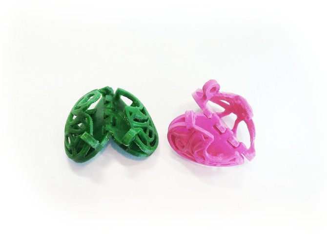Pendentif Saint Valentin - Fichier STL Gratuit