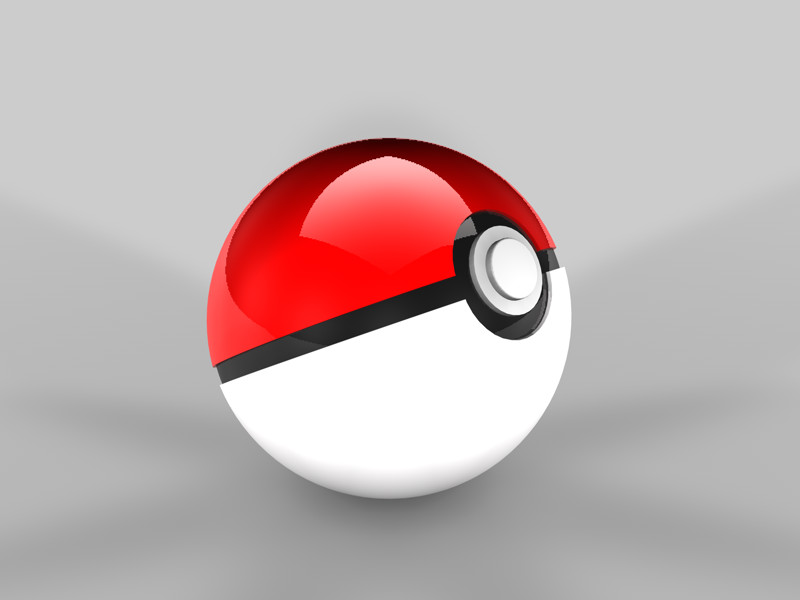 PokeBall - Fichier STL Gratuit