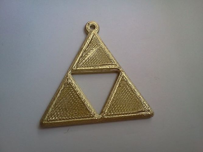 Porte-clés Zelda Triforce - Fichier STL Gratuit