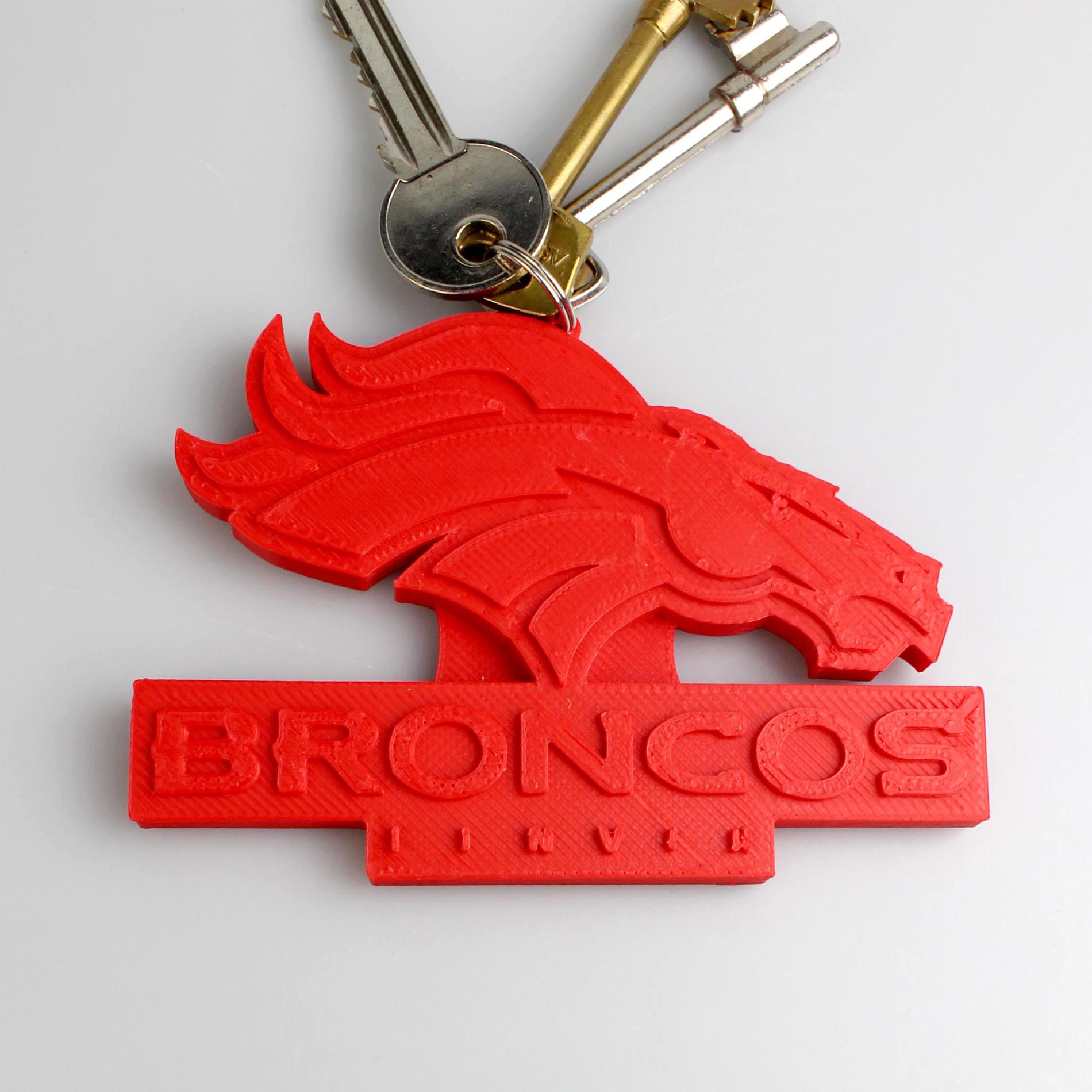 Porte-clés Broncos - Fichier STL Gratuit