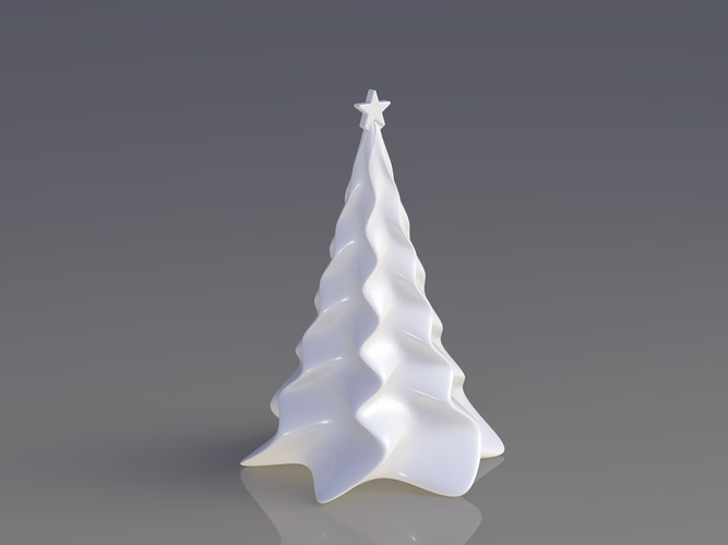 Sapin de Noël trendy - Fichier STL Gratuit