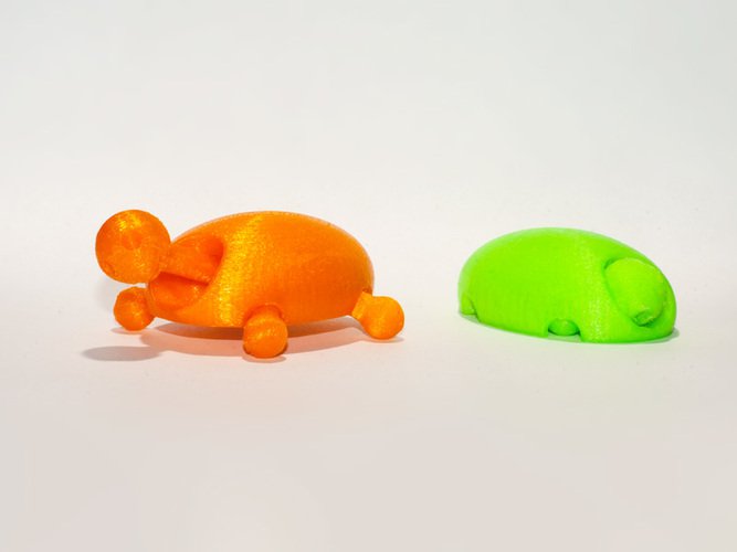 Tortue articulée - Fichier STL Gratuit